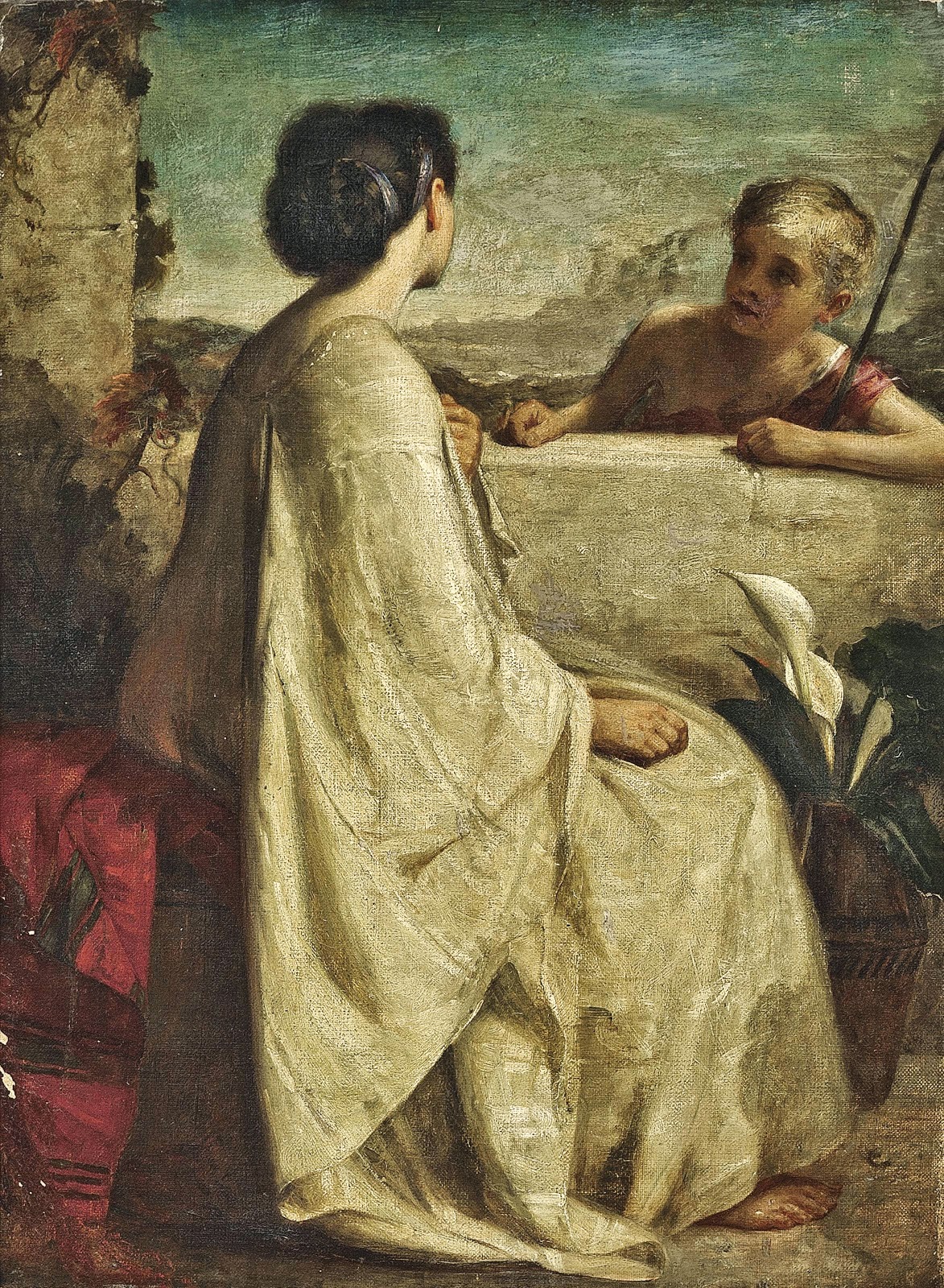 Philip Hermogenes Calderon | The Orphans, 1870 | Tutt'Art